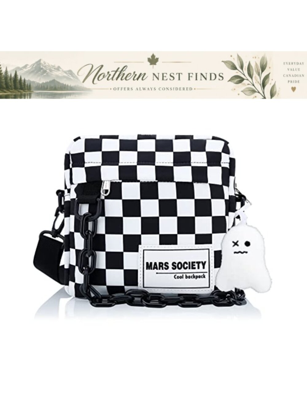 Nylon Crossbody Purse Messenger Bag Adjustable Strap Travel